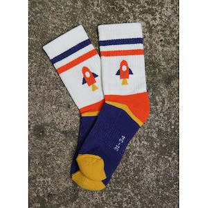 Stocking Fillers: Fräulein Prusselise Organic Tennis Socks - Rocket