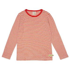 Loud Proud Winter 2022: Copper Cotton/Linen Striped Long Sleeved Top