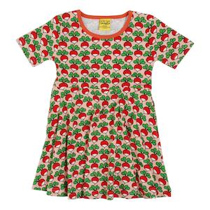 Radish Short Sleeved Skater Dress (Rose Cloud) (12 Years)