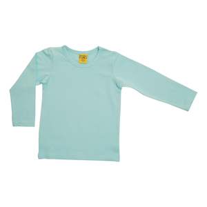 Buttons Blue Long Sleeved Top