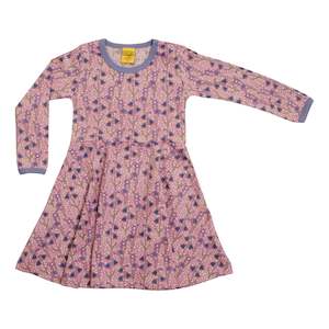 Size 158 13 Years: Bluebells (Light Purple) Long Sleeved Skater Dress