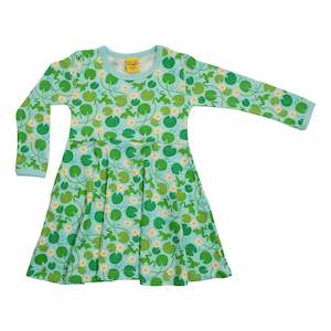 Water lilies Long Sleeved Skater Dress