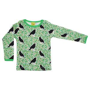 Black Bird Long Sleeved Top (Classic Green) (2 years)