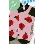 Fräulein Prusselise Organic Sneaker Socks - Ladybug (Adult)