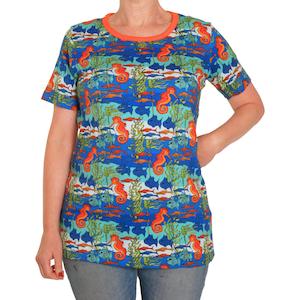 Adults: Seahorses Women's Short Sleeved Top