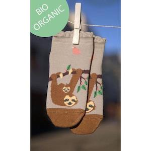 Organic Ankle Socks - Sloths