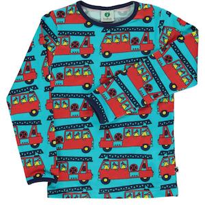 Firetruck Long Sleeved Top (Blue Atoll) (9-10 Years)