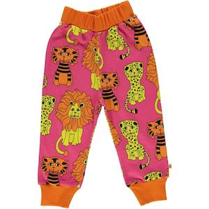 Under 3s Last Chance: Lion, Tiger & Leopard Sweatpants (Carmine) (2-3 Years)