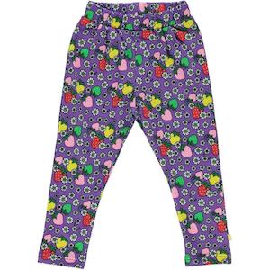 Strawberry Sweatpants (Purple Heart) (3 - 4 Years)
