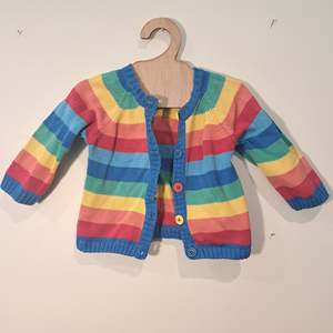 Re Loved: RE-Loved - Frugi Rainbow Cardigan (6-9 Months)