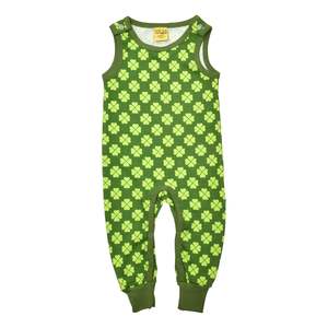 Size 56 1 2 Months: Clover Treetop Green Dungarees