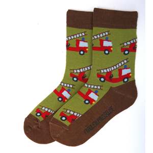 Stocking Fillers: Organic Crew Socks - Firefighters