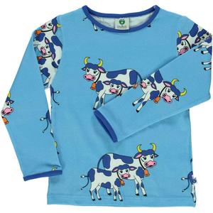 Smafolk: Cow Long Sleeved Top (Blue Grotto)