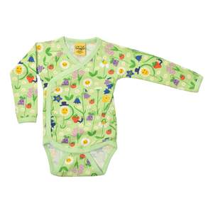 Happy Flower Patina Green Kimono Body Top