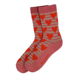 Stocking Fillers: Organic Crew Socks - Hearts
