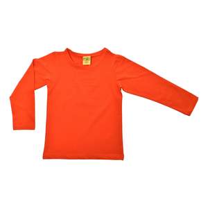 Size 158 14 Years: Orange Red Long Sleeved Top