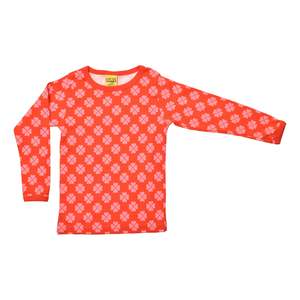 Duns Sweden: Clover Red Pink Long Sleeved Top