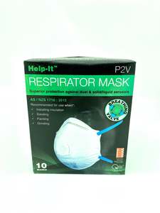 Help-It P2V Respirator Mask with Breathing Valve (10 Masks)