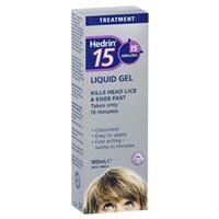 hedrin 15min liquid gel 100ml