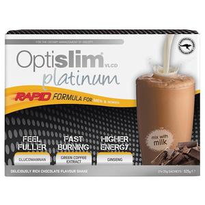 Short dated (Best Before 2022-11) Optislim VLCD Platinum Chocolate Shake 21x25g &hellip;