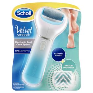 Foot Care: Scholl Velvet Smooth Electronic Foot Care System Blue