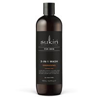 Skin Care: sukin for men 3-in-1 wash energising 500ml