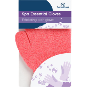 Masks Wipes Gloves: Homeliving Exfoliating Bath Gloves 2ea