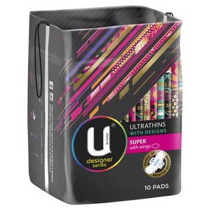u by kotex ultrathin designs super wings 10