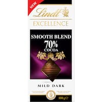 lindt excellence chocolate block smooth blend 70% cocoa 100g