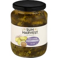 sun harvest cucumbers bread & butter 670g