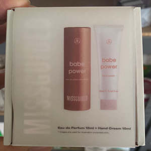 Missguided babe power eau de parfum 10ml 2 piece set