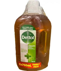 Dettol Antiseptic Disinfectant Liquid 2 x 750ml