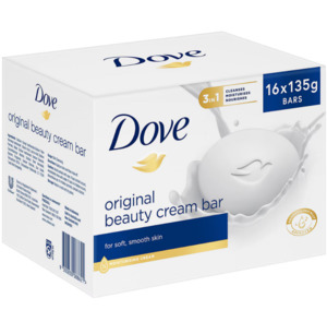 Super Horo Deals: Dove Original Bar Soap 16 x 135g