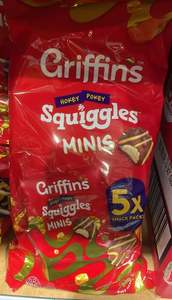 Pantry: griffins squiggles chocolate biscuits hokey pokey bites 150g