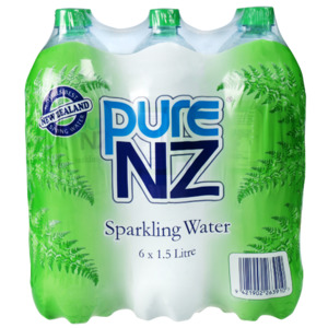 Pure NZ Sparkling Spring Water 6pk
