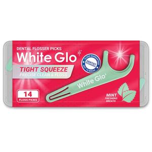 Oral Care: White Glo Travel Flosser 14 Pack