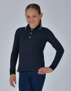 Dublin: Dublin Kids Cotton Pique Long Sleeve Polo