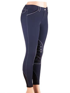 Sarm Hippique Alicia Breech - White & Navy