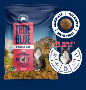 Feed: True Blue Family Cat Food 10kg