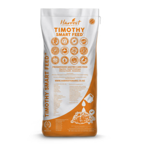 Harvest Grains: Harvest Grains Timothy Feed - Smart Orange Font