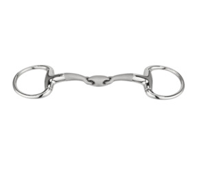 Bits: Sprenger Satinox Eggbutt Bradoon Bit 14 mm double jointed - Stainless steel