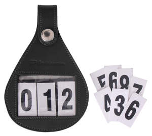 Platinum Leather Number Holder