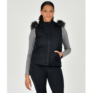 Horse Riding Jackets Vests: Dublin Frankie Fur Trim Hooded Vest