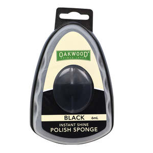Leather Care: Oakwood Instant Shine Polish Pad - Black