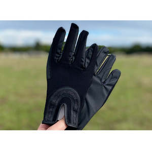 Show Clothing Horse Riders: Dublin Pull On Glitter Mesh Back Riding Gloves