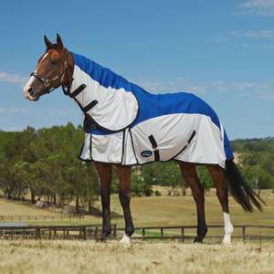 Horse Covers Nz: Weatherbeeta Unlined Half Mesh/Half Canvas Combo Cover II