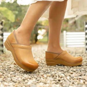 New Tack: Dansko Professional Clog - Honey Distressed