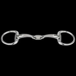 New Tack: Satinox Eggbutt Bradoon Double Jointed - 12mm