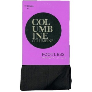 Plus Size Pantyhose & Tights - New Zealand Hosiery for Pantyhose & Tights: Columbine Plus Size Footless Tights - 50 Denier - NZ Hosiery
