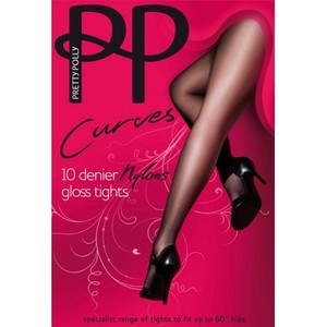 Plus Size Pantyhose & Tights - New Zealand Hosiery for Pantyhose & Tights: Pretty Polly Plus Size Tights in 10 Denier - NZ Hosiery